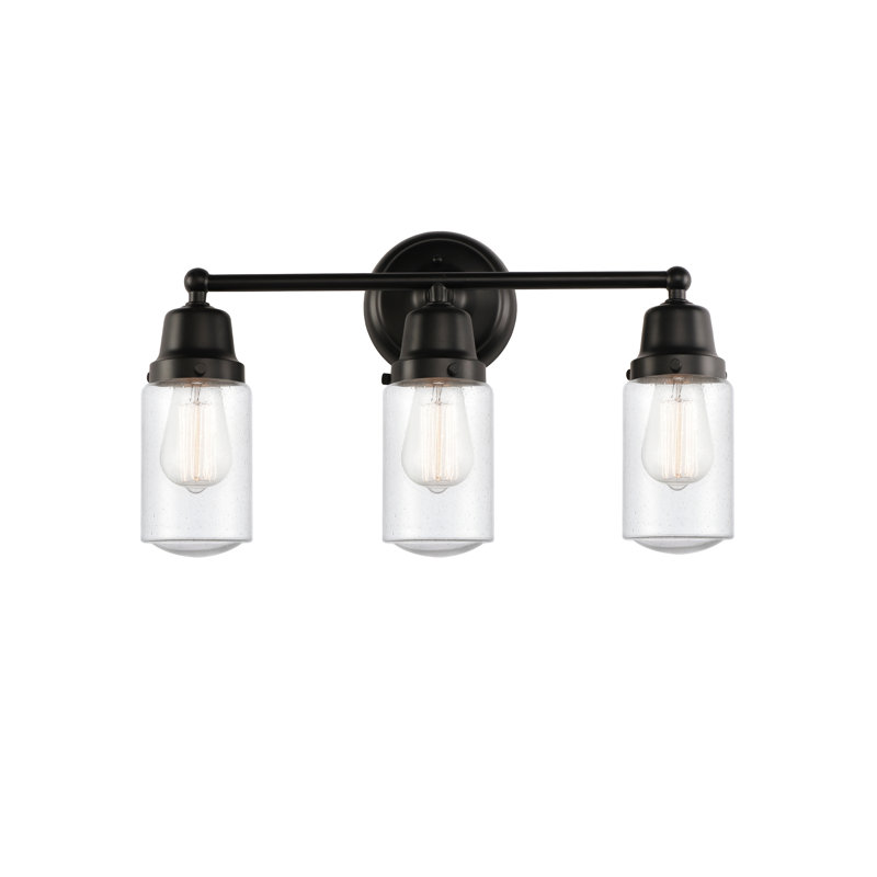 Saroyan 3 - Light Dimmable Vanity Light, Brushed Satin Nickel, Seedy, Incandescent