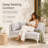 Modern Outdoor Patio Seating Set with Cushions, 2-Piece Open-Weave Patio Lounge Furniture for Balcony, Yard, or Poolside