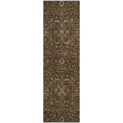 Premium Machine Washable Ducote AMF1130 Global Rug
