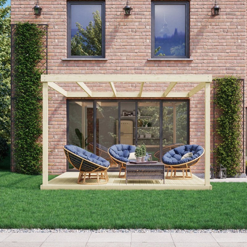 Latray Pergola, Light Green, 270cm H x 300cm W x 300cm D