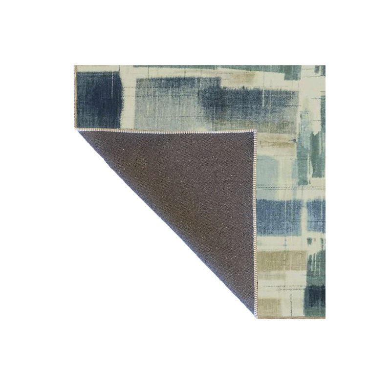 Modern Diamond Patterned Decorative Washable Rug, Rectangle 3'11" x 5'11" Rug Pad Included