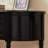 Black Solid Wood Console Table
