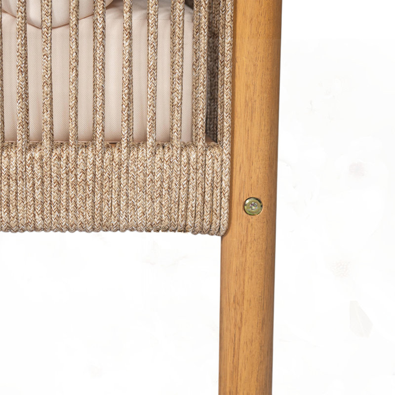 [Ensemble de 2] Méridienne d'extérieur tissée moderne
