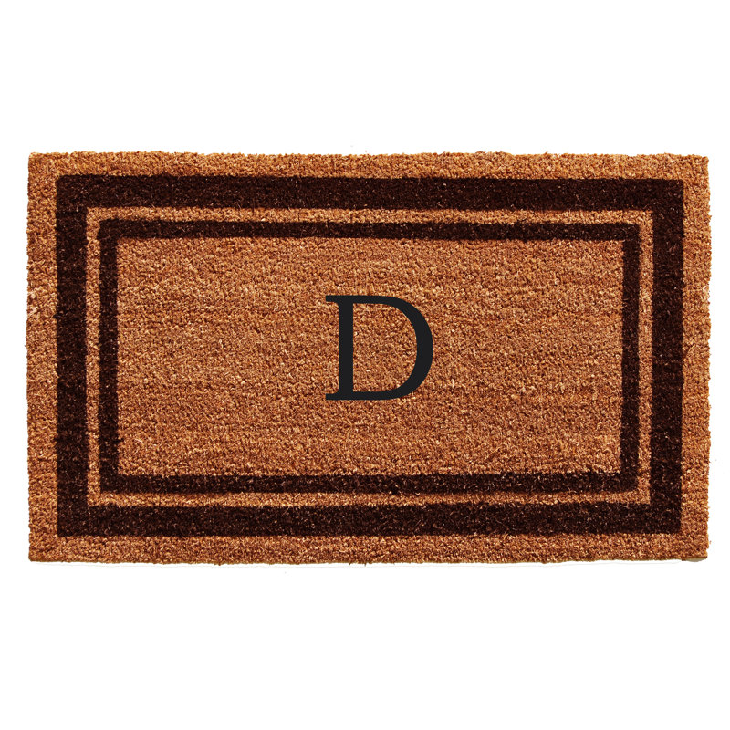 Tapis d'entrée antidérapant Stortz, Brun foncé / brun, D, Rectangle 2 pi x 3 pi
