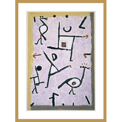 «Nach Rechts Nach Links» par Paul Klee, impression giclée sur cadre