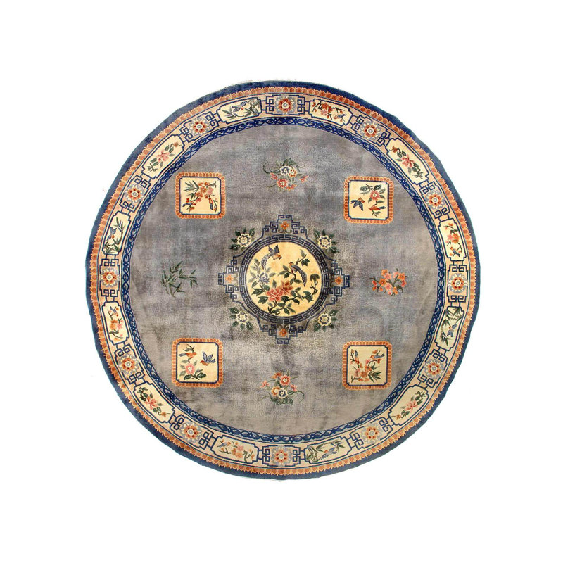Antique Chinese Round Rug 12'x 12'
