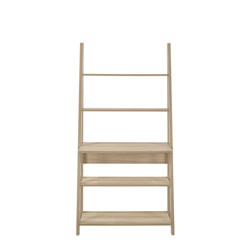 LPD Home 175.5cm H x 64cm W Ladder Bookcase, Oak, 84.2 cm x 17.5.4 cm x 36.7 cm