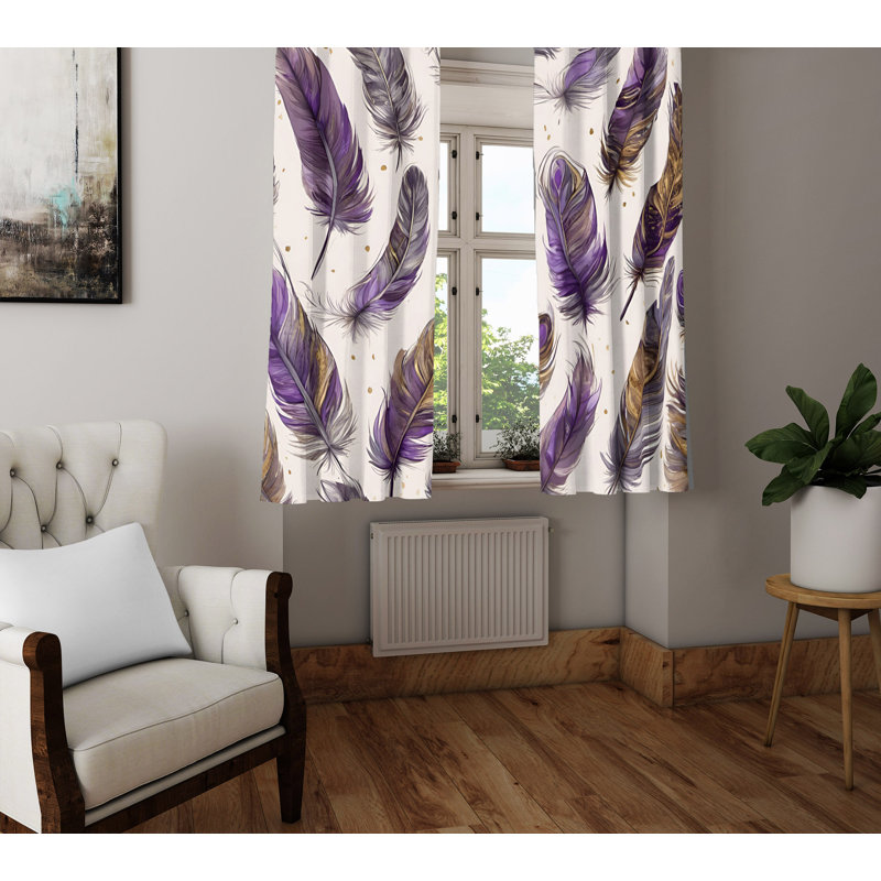 Semi Sheer Curtain Pair, 20" W x 82" L
