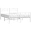 Structure de lit en métal, acier robuste, sans matelas-660107218-660107219