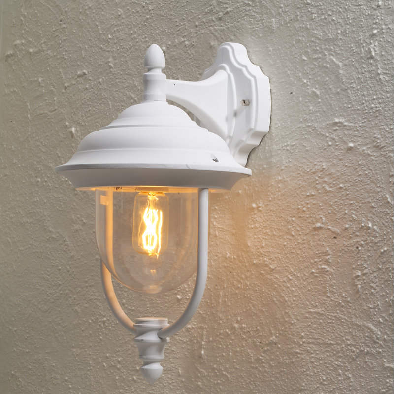 Parma Outdoor Wall Lantern, White