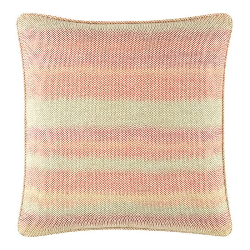 Mirage Linen Blend Throw Square Pillow Cover, Fuchsia