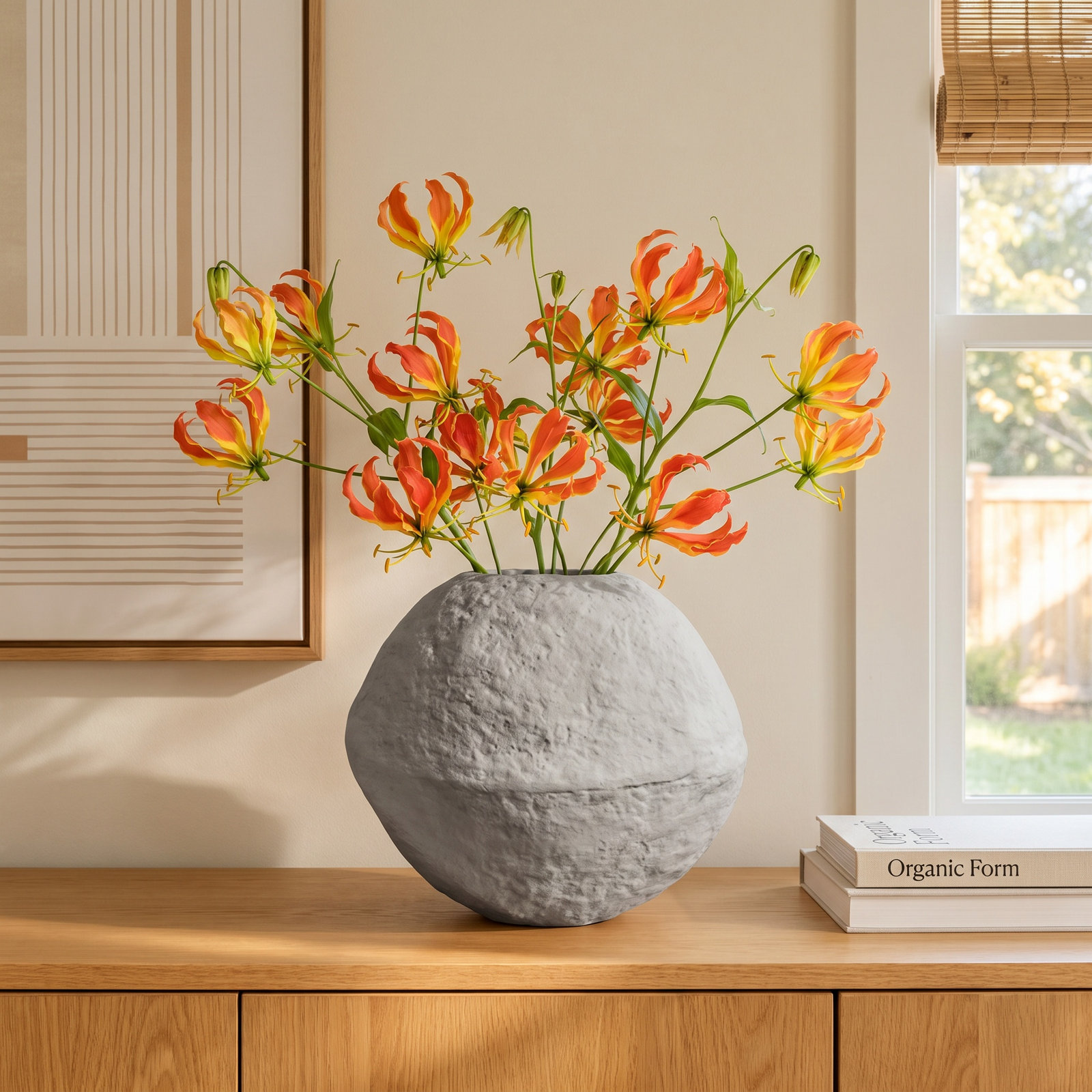 Nikia 10'' Earthenware Table Vase