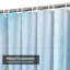 Rideau de douche Light Art abstrait bleu grunge avec 12 crochets-129036179