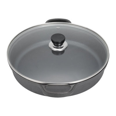 Living And Home Cast Iron Round Braiser with Lid