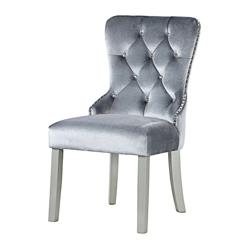 Chaise d'appoint rembourrée (ensemble de 2)