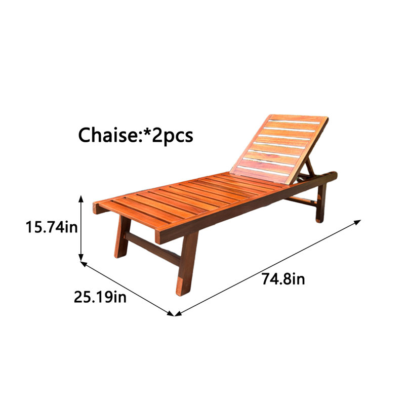 Chaise longue d'extérieur pour l'extérieur