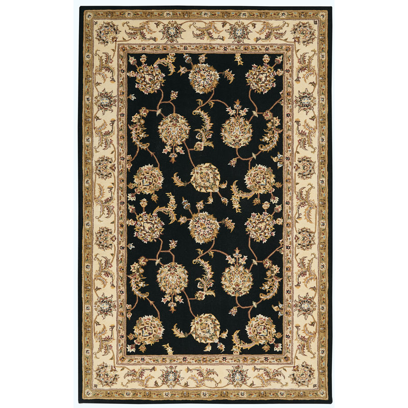 Oberry Silk Oriental Indoor Rug, Rectangle 3'9" x 5'9"