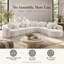 Upholstered Boucle L-Shaped Sectional-457877356