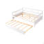 Lit de jour double en bois avec lit gigogne simple