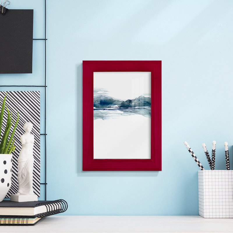 Fraiza Stark Horizon II, reproduction d'art encadrée, Rouge, H 7 po x l 5 po x P 1 po