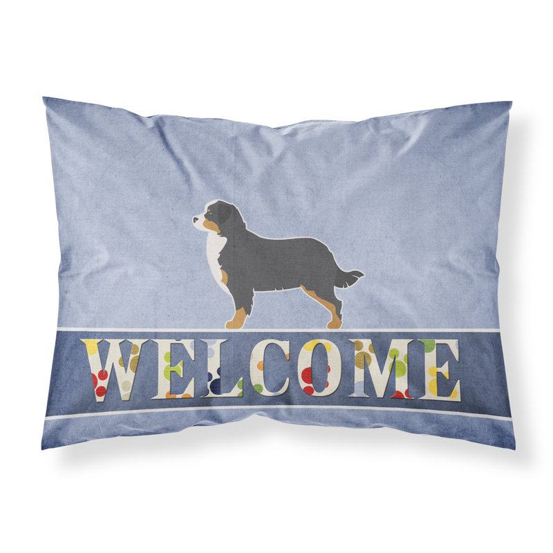 Taie d’oreiller welcome, Bouvier bernois noir