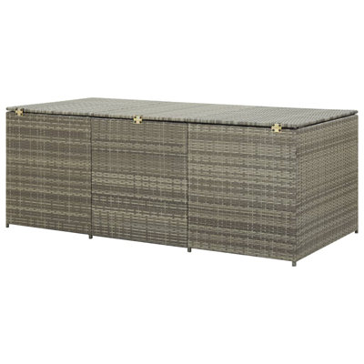 Bochov Garden Storage Box Poly Rattan 180x90x70 cm