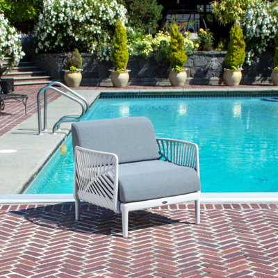 Patioflare Leaf Modular Patio Armchair, Grey