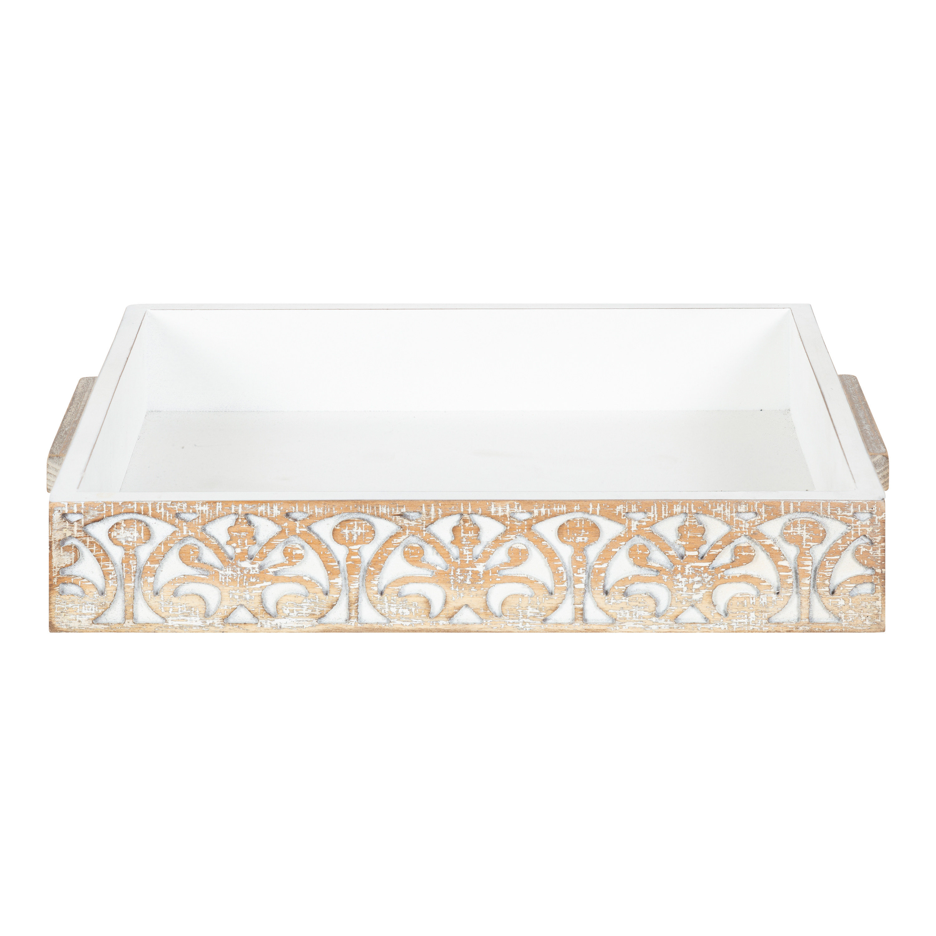 White 2024 rustic tray