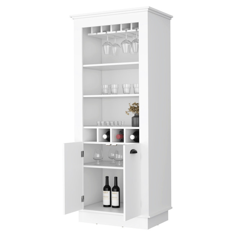Armoire-bar à vin Tyler, Blanc