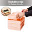Plateau de papier empilable, organisateur de bureau, rangement pour dossiers, bureau, plastique, 4 pièces, rose-112008536