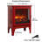 17 Inch Freestanding Electric Fireplace Stove, Classic Red, Csa/ul Certified, 3d Flame Effect, 1400w/700w (5000 Btu), Overheat Protection-1748101688
