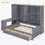 Lit de jour en bois avec trois tiroirs, armoire tout-en-un, bureau et tablettes-986709522-986709521