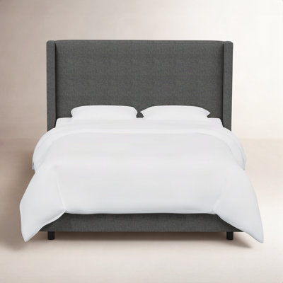 Hanson Upholstered Wingback Bed