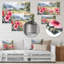 Hibiscus rose et vert, harmonie tropicale, fleurs II - art mural floral en métal-352302276
