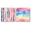 Cheylyn - Ensemble de 2 collages de formes carrées abstraites-101862691-101862692