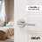 Brio Passage Door Lever Modern Concealed Design For (Hall & Closet) – Sleek Minimalist Style in Chrome-114645650