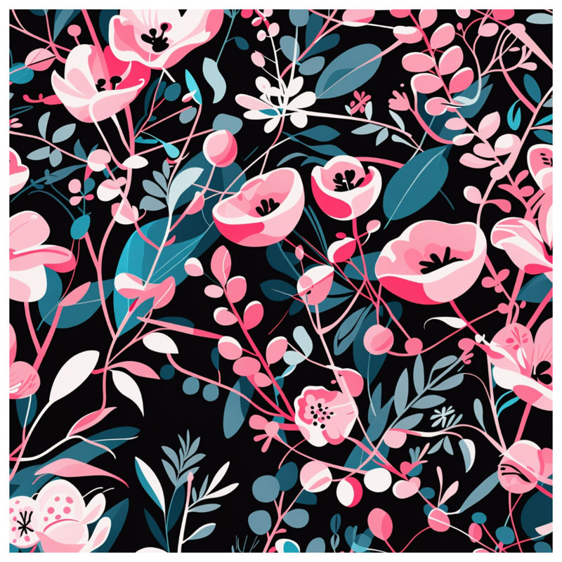 Édredon à motif floral Boho Boho, Lit simple