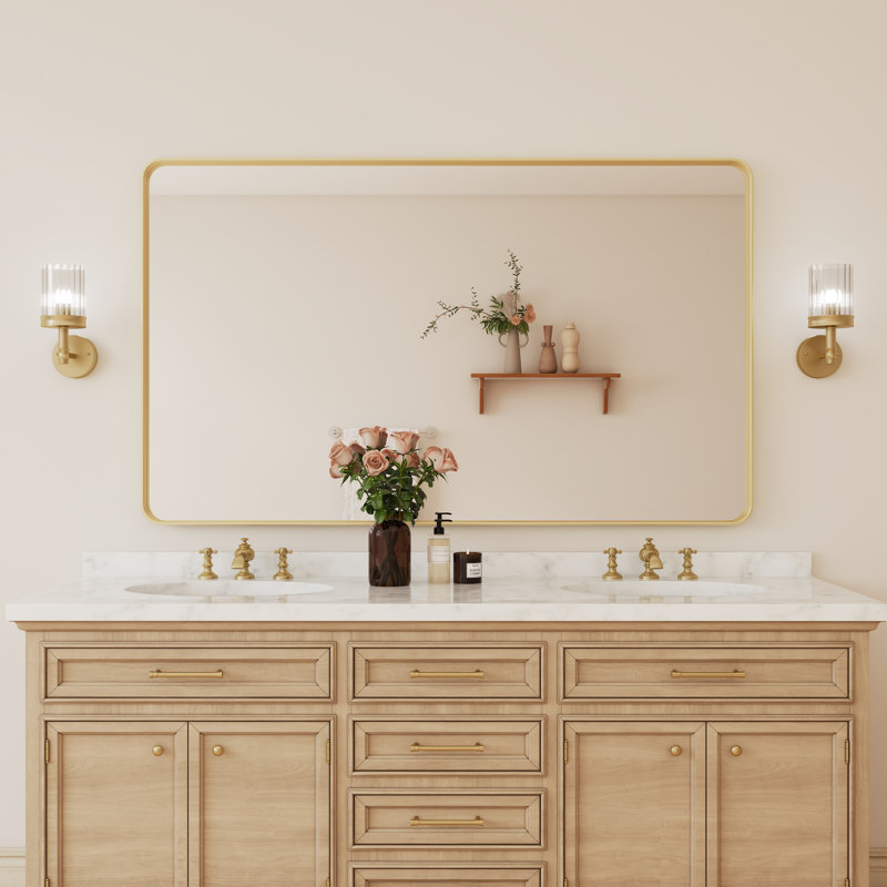 Miroir de salle de bain Golden, 60 po x 36 po, Rectangulaire
