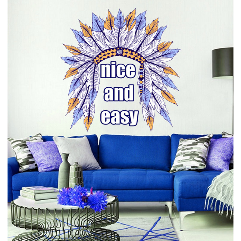Autocollant décoratif en vinyle Wise Native American, H 20 po x l 20 po
