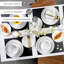 Brandine 86 Piece Bone China Dinnerware Set, Service for 12