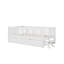 Lit plateforme simple avec garde-corps et lit gigogne-454479846