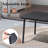 Rectangular Outdoor Dining Table With Umbrella Hole-349370353