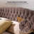 Velvet Upholstered  Bed  with Wingback Headboard-1987845051