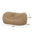 Pouf cylindrique en microfibre 6,5 pieds Potrero