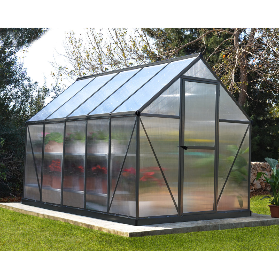 Palram Canopia Mythos Greenhouse 6 x 10ft Galvanised Steel Grey - Image 4