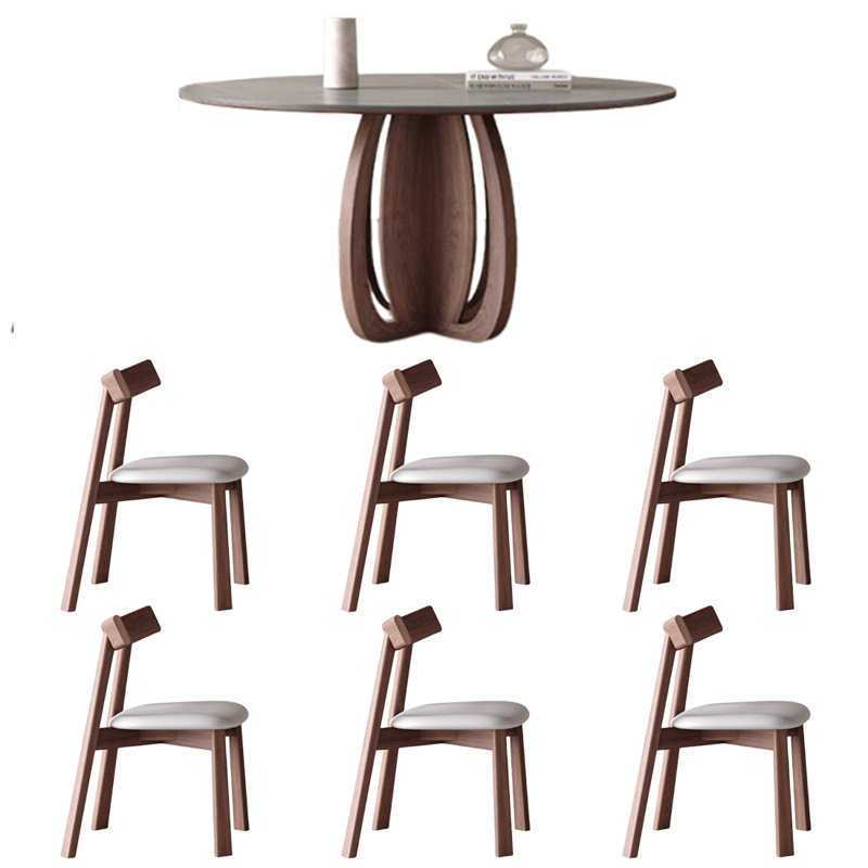 Table et chaise de salle à manger à charme antique, H 29,5 po x L 43,3 po x l 43,3 po