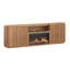 Meuble télé incurvé Westmont de 102 po avec foyer de 36 po de couleur camel-1683341743