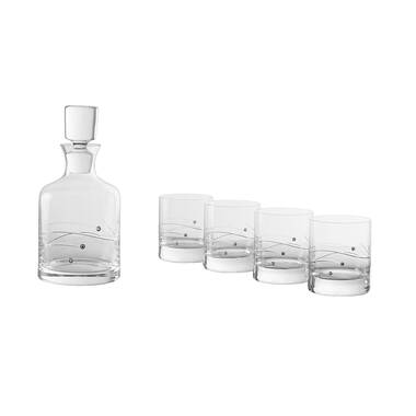 Lorren Home Trends Reagan 6 - Piece 11oz. Lead Crystal Highball Glass  Glassware Set