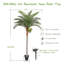 Cocotier artificiel avec 3 noix de coco (7 pi / 8 pi), plante tropicale artificielle avec projecteur DEL optionnel (bicolore / multicolore) pour un décor intérieur / extérieur-388357017