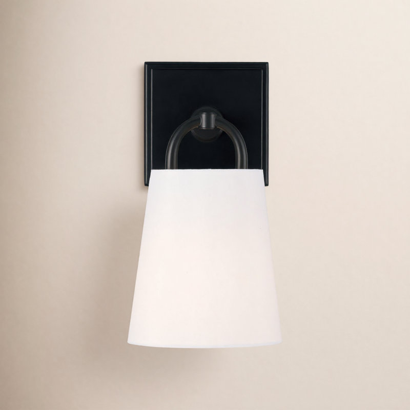 Maguire Najuma 1 - Light Steel Armed Sconce, Matte Black